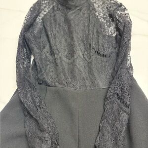 Elegant Black lace Romper